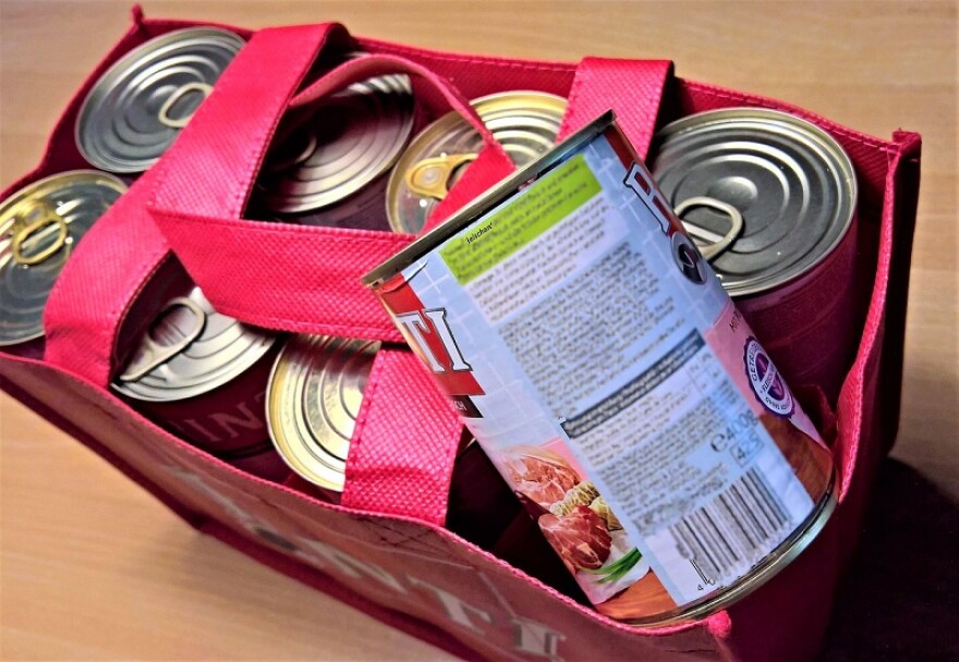 Stock photo of canned goods