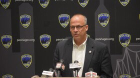 Peoria Mayor Jim Ardis speaks at a press conference at the Peoria Police Department, June 1, 2020.