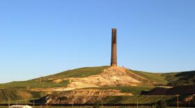 This smokestack, left over from a century of copper mining, spewed up to 24 tons of arsenic per day over an area the size of New York City.