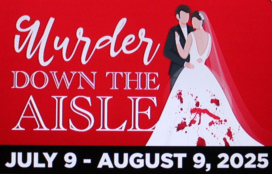 Broadway Palm Dinner Theatre Poster for 'Murder Down the Aisle'