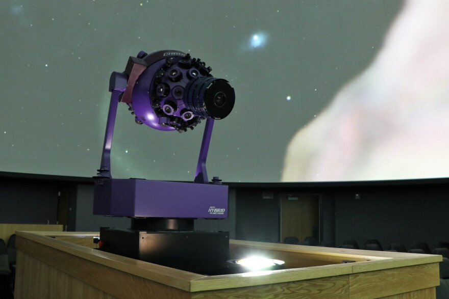 The star projectors at the Charles W. Brown Planetarium use many computers to produce 4K images of the stars.