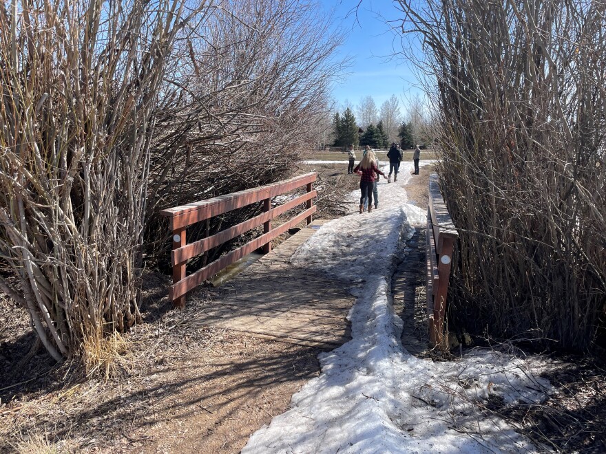 This bridge, owned and maintained by Basin Rec, is an example of one built according to 100-year flood standards.