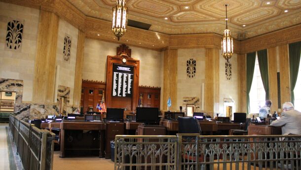 The Louisiana House of Representatives, photographed Feb. 2, 2022.