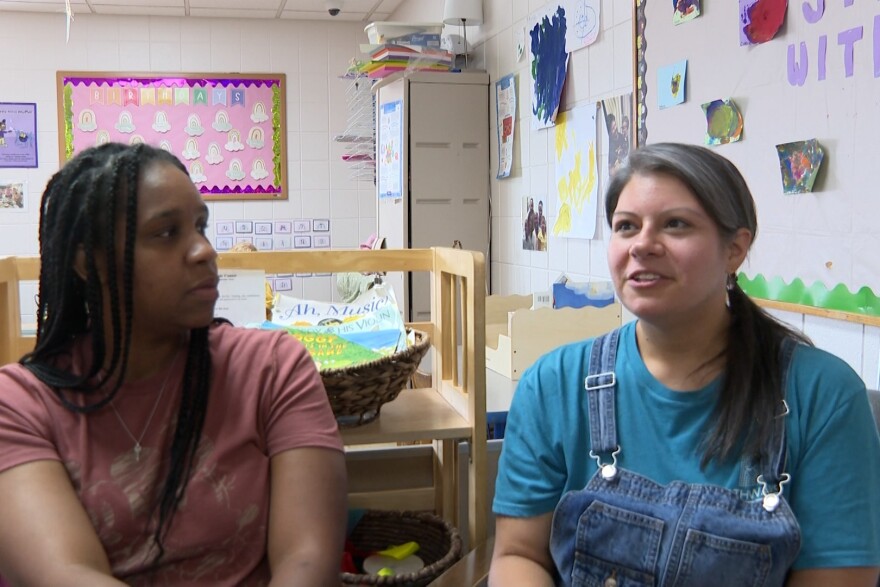 Shannon Moore and Michelle Paxton said they work with kids more one-on-one to help them catch up on their socializing skills.