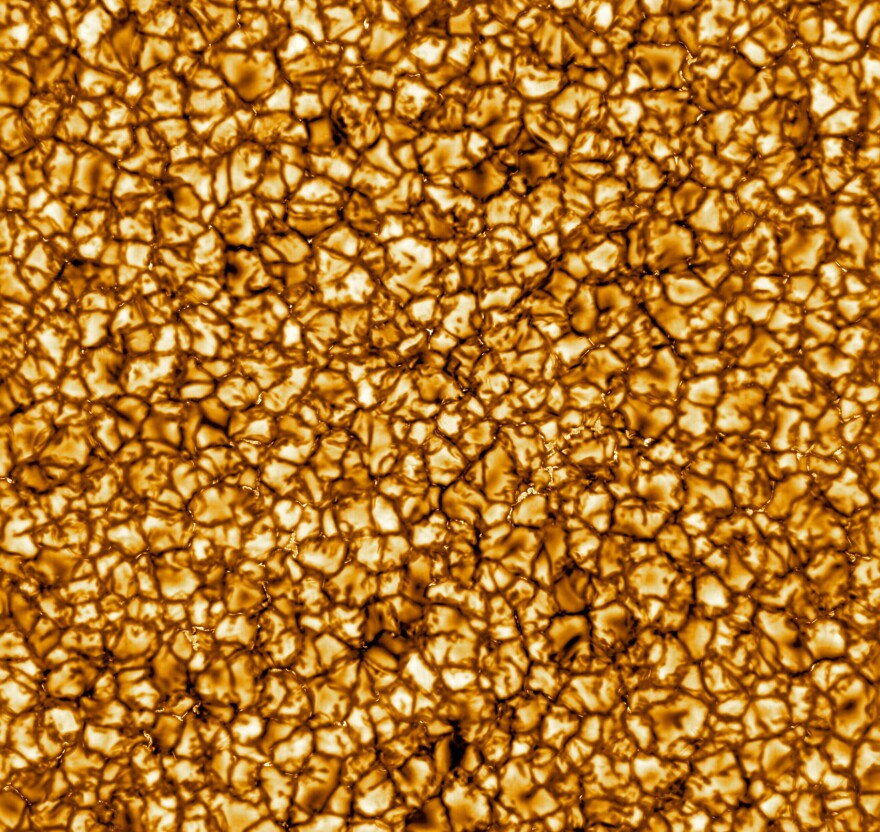 The Daniel K. Inouye Solar Telescope's first images of the sun reveal its turbulent gas surface in what scientists called unprecedented detail.