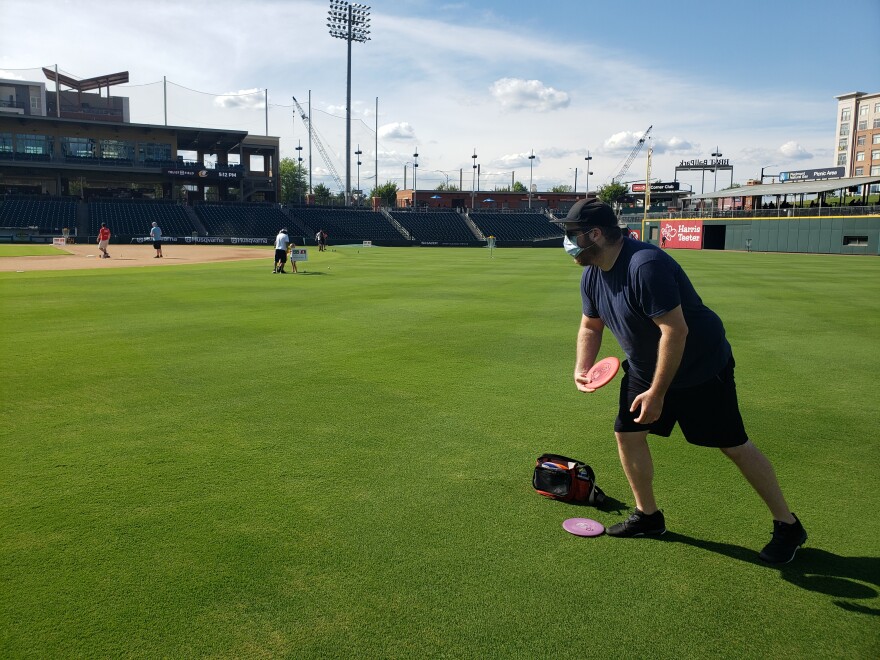 Hosting a disc golf tournament was one of the many ways the Charlotte Knights used their stadium to stay engaged with the community amidst the coronavirus pandemic.