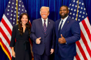 Erika Donalds with President-elect Donald Trump and her husband, Congressman Byron Donalds