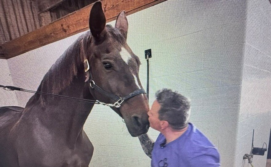 Abbie Kent and one of her favorite horses.