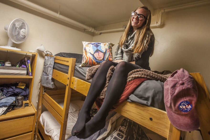 Rebecca Goodman, a freshman, tells people she lives "near Holland" because hardly anyone at the University of Michigan has ever heard of her tiny hometown. An astrophysics major, she said she "felt lost a lot of time the first few weeks on campus."