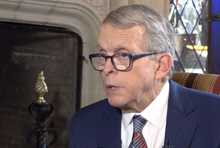 Gov. Mike DeWine speaks with Statehouse News Bureau's Karen Kasler on Ohio Public Television's The State of Ohio