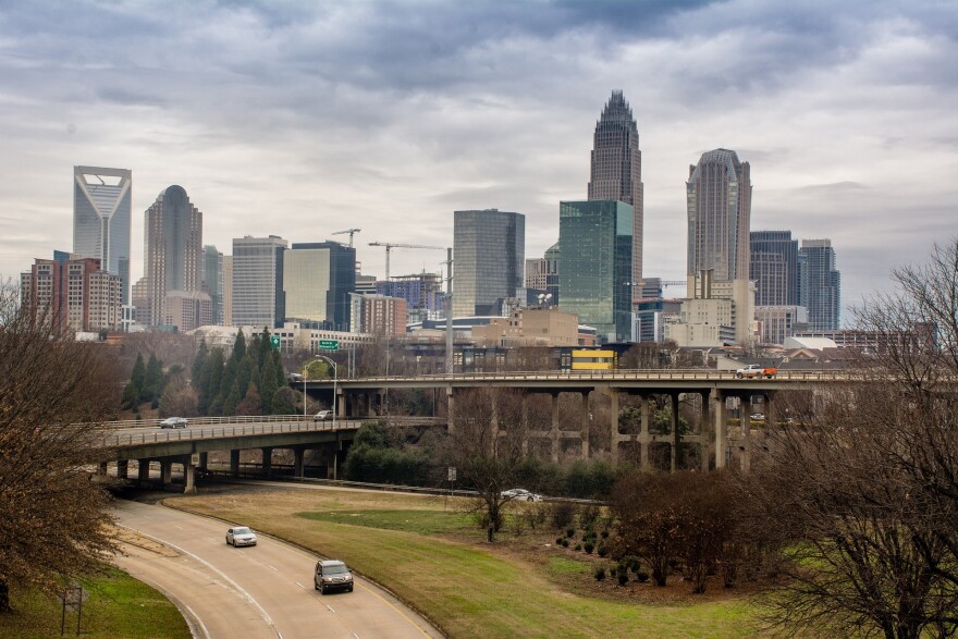 Charlotte skyline.