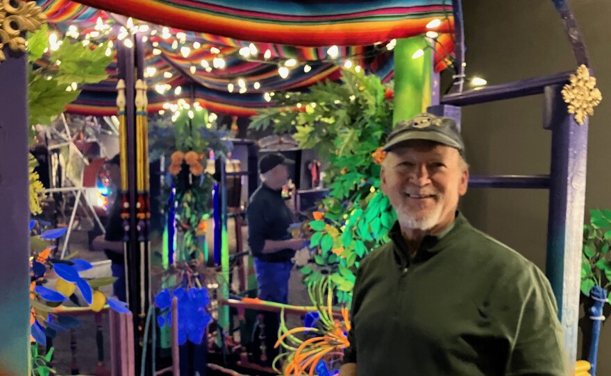 Davenport native Tom Chouteau at part of his new exhibit, "Kaleidoscope Odyssey," at the Putnam Museum & Science Center, March 31, 2026.