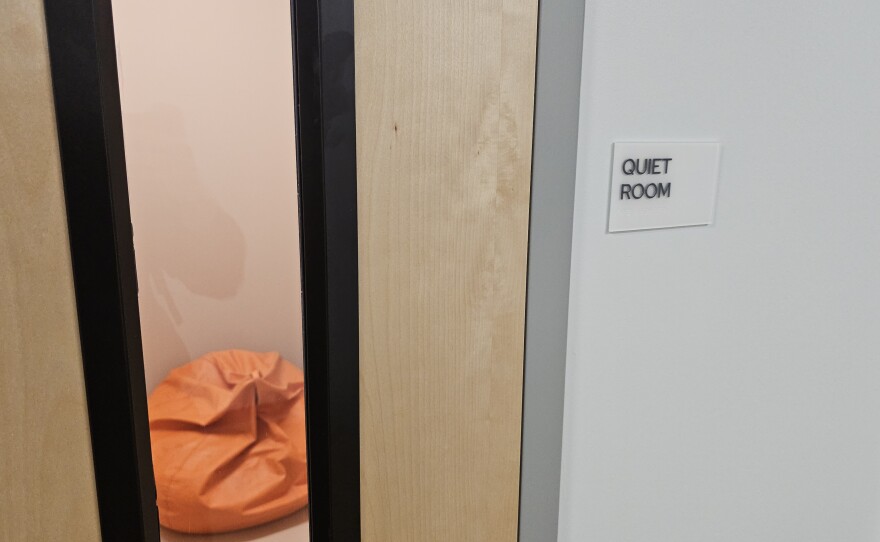 Multiple quiet rooms are available for students with sensory needs, who may need to decompress