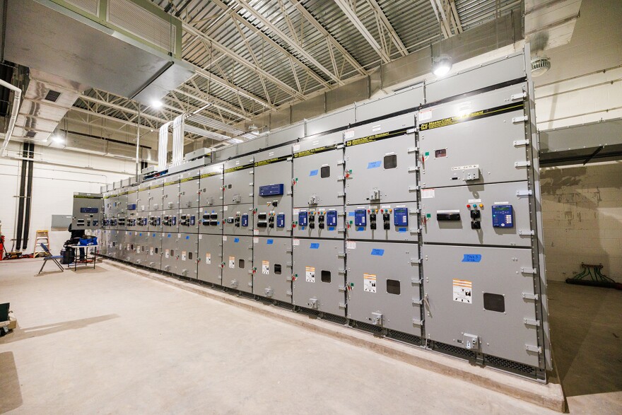 A long shot of silver water treatment equipment