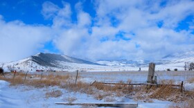 The foothills to the Gallatin Range in Paradise Valley in Park Count, Montana