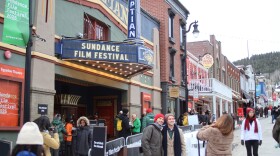 Outside of Egyptian Theatre on Friday during the 2025 Sundance Film Festival.