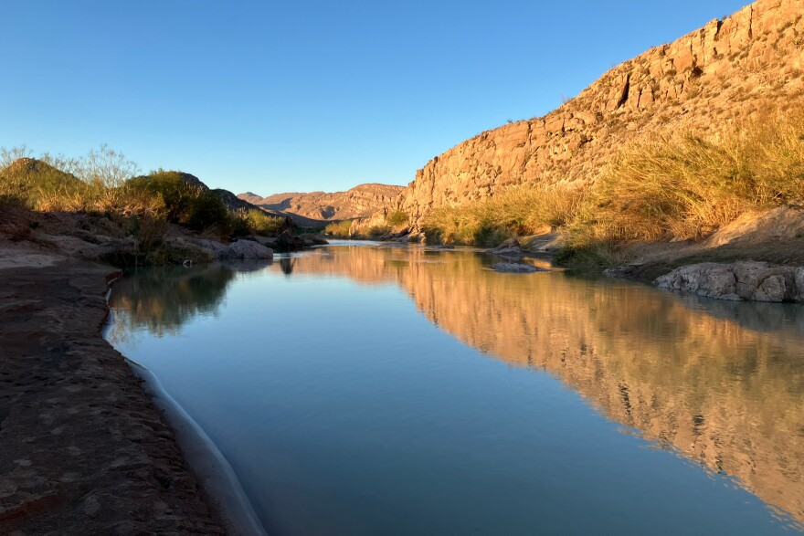 The Rio Grande is seen in Big Bend National Park. The river separates the park from Mexico.