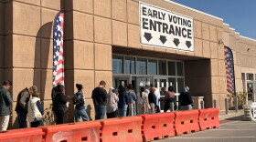 Franklin County early voting line on Oct. 26, 2026.