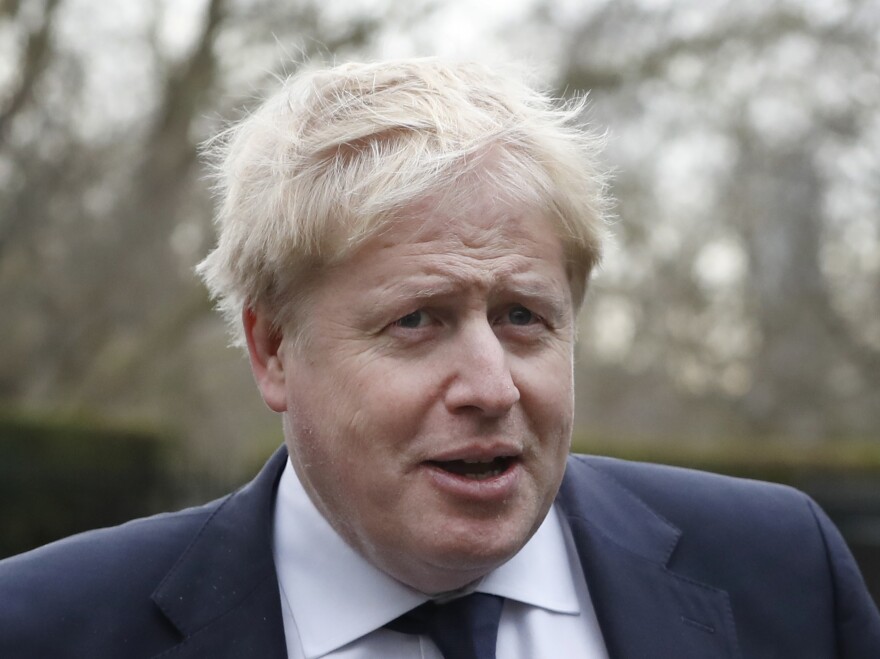 British Foreign Secretary Boris Johnson, seen before a meeting in London with U.S. Secretary of State Rex Tillerson earlier this week. See any family resemblance to the illustration of his long-lost ancestor below?
