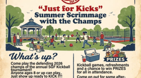 SGF Kickball "Just for Kicks" Scrimmage Flyer