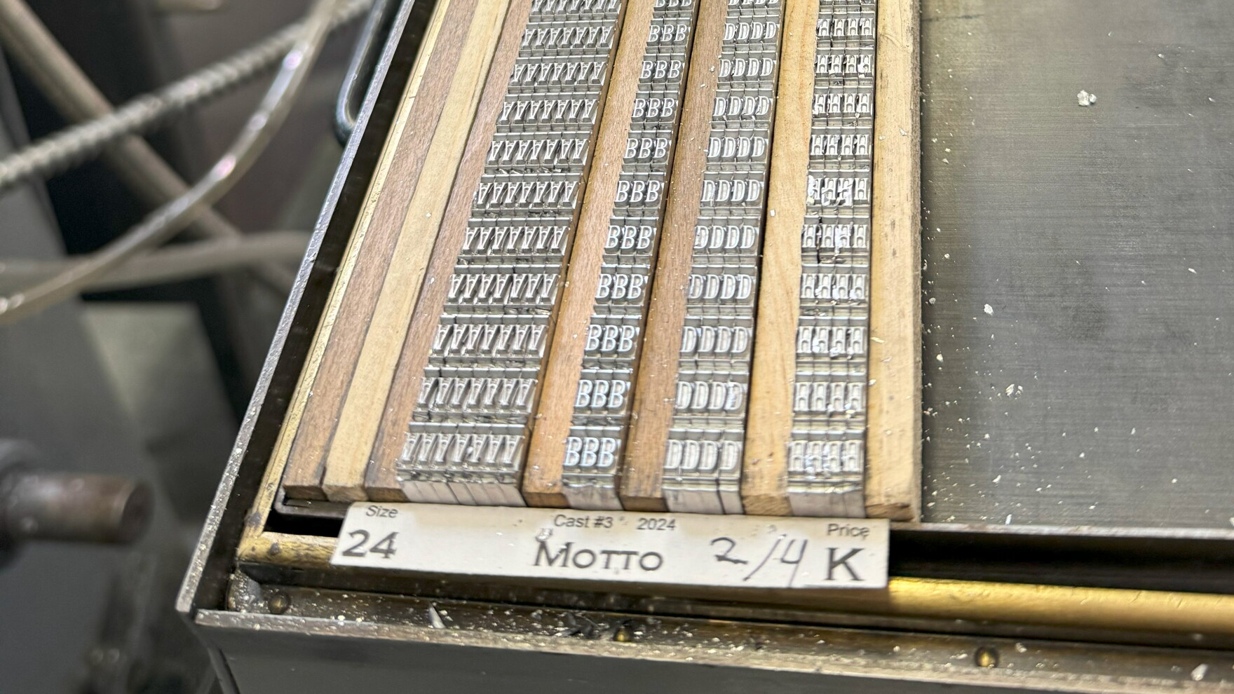 Foundry Pattern Making Lettering A mechanically explainable mystery: Prescott type foundry keeps analog ...