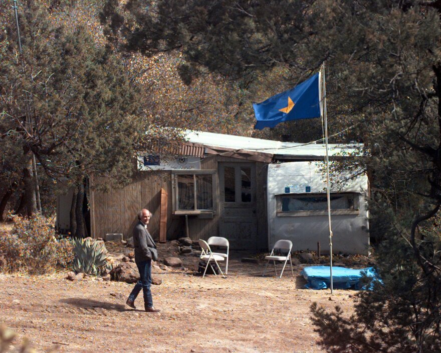 Richard McLaren walks in front of his home near Fort Davis, Texas, that he called the "Embassy of the Republic of Texas, Office of Foreign Affairs" on Thursday, March 6, 1997.