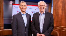 MVP Health Care CEO Chris Del Vecchio (left) and Independent Health President and CEO Michael Cropp.