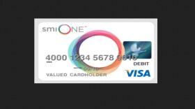 An example of an smiONE Visa card.