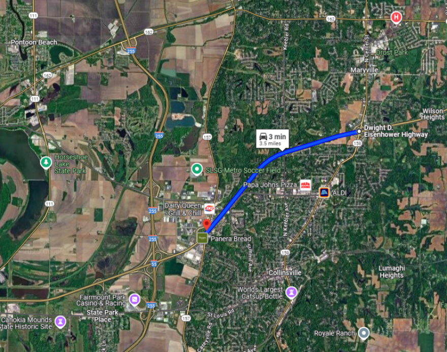 The blue highlighted section of road is going to be closed starting Friday.
