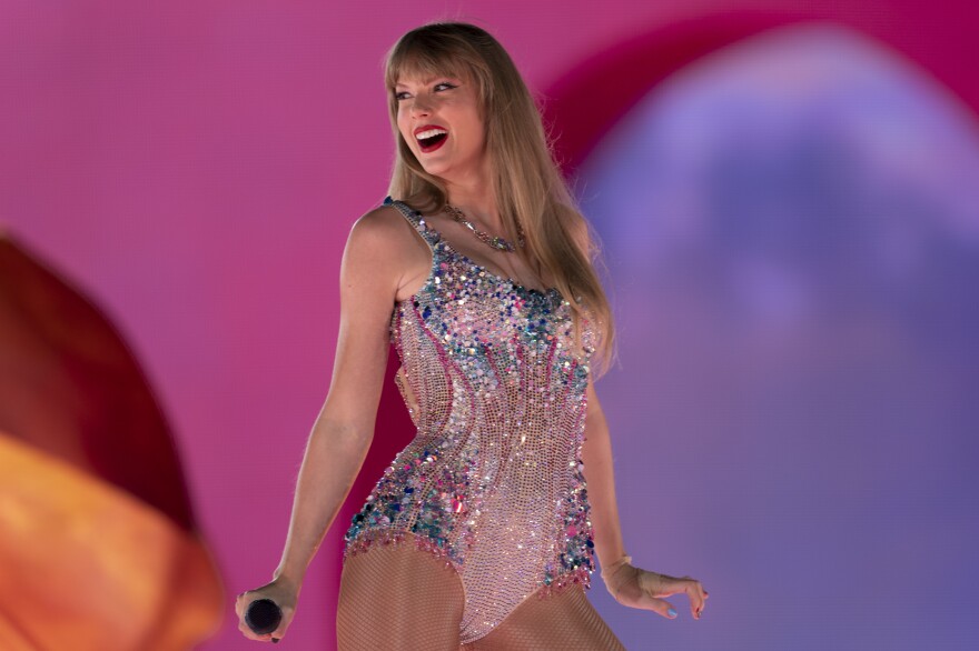 Taylor Swift performs during "The Eras Tour" in Nashville, Tenn., on May 5, 2023.