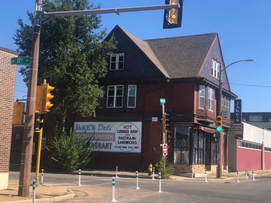 Jake's Deli, kind of a landmark of the Jewish settlement in that area.