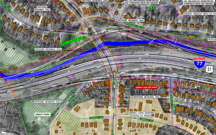The N.C. Department of Transportation released new maps of the I-77 toll lane project on Monday.
