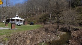 The First Mt. Calvary Baptist Church sits on a high spot in the town of Dante. People who lived along the path of the creek didn't have warning of the threat of the flash flooding that occurred in July 2025.