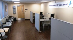 The reception area of the renovated Hutchings Psychiatric Center in 2016