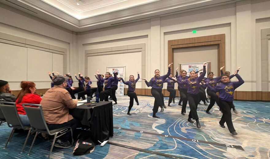 Melody Lane's 2competition team performs for judges during JTF Atlanta.