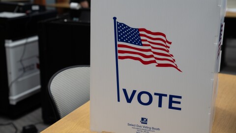 Bethel polling Precinct 1 located at the Lower Kuskokwim District Office. Oct. 3, 2023 in Bethel, Alaska.