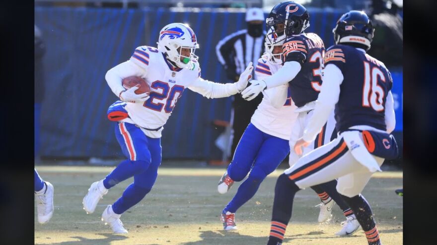 The Buffalo Bills beat the Bears in Chicago, 35-13, on Saturday.
