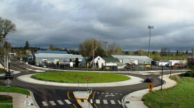 Modern roundabout.