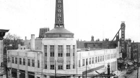 Historic image of the Paramount Theater at Peebles Corner.