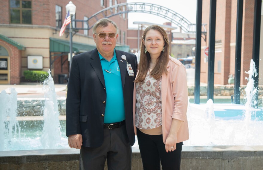Lycoming County Coroner Chuck Kiessling works next to his daughter, Chief Deputy Coroner Kate Kiessling.
