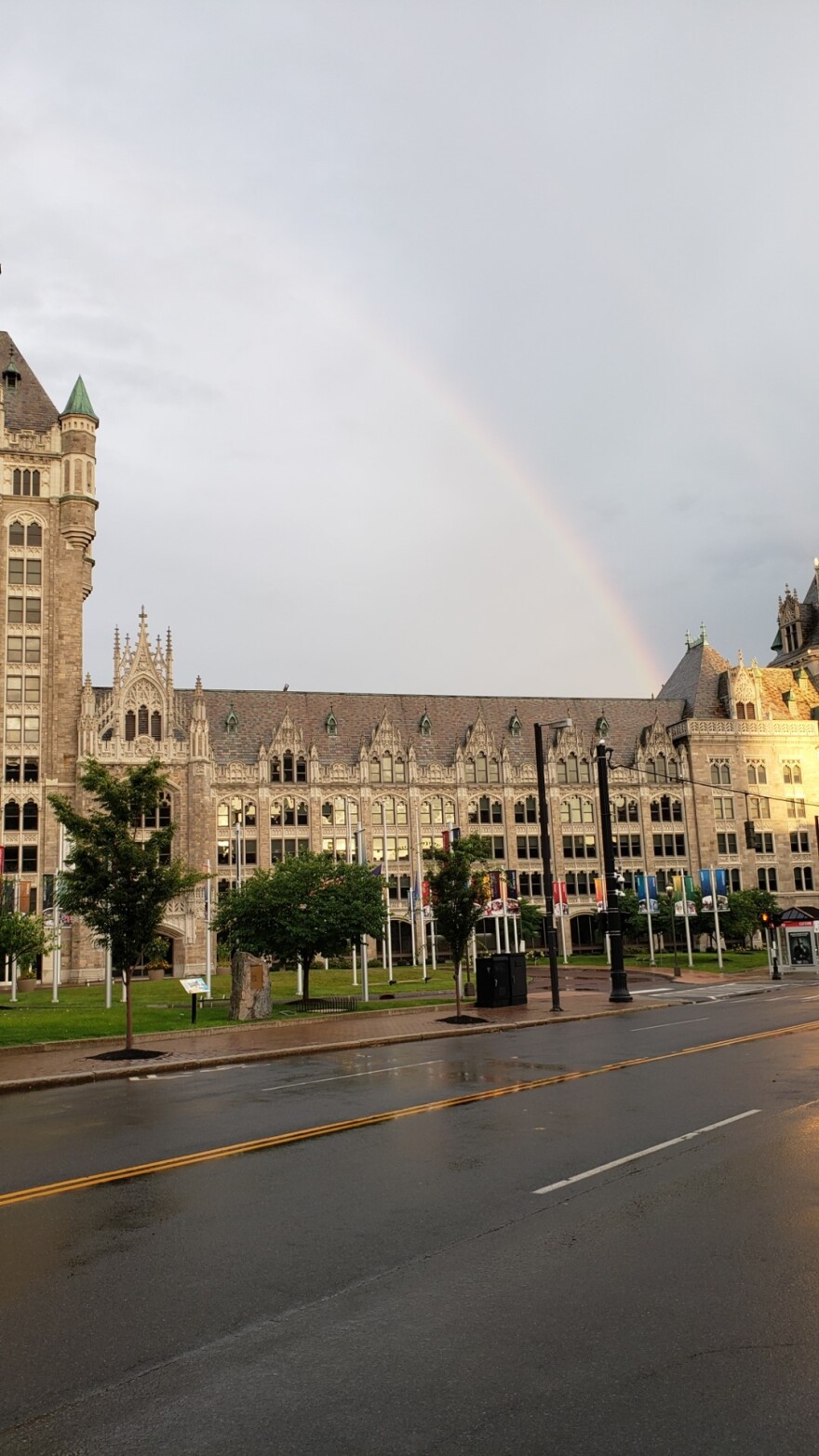 SUNY administration building in Albany