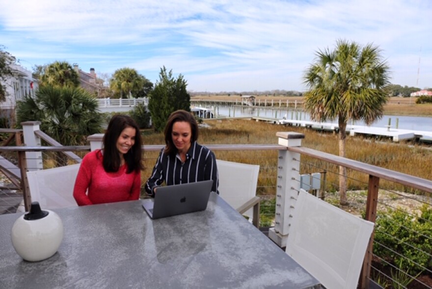 Ann and Jennifer (from left to right) at McElveen's Charleston area home