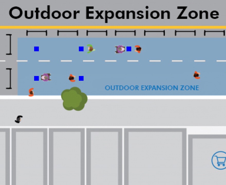 Outdoor Expansion Zone drawing.