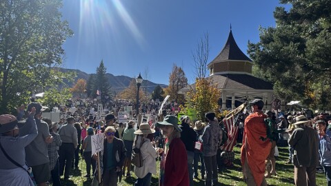 "No Kings" protests in Durango, Colorado, on October 18, 2025.