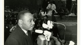 Martin Luther King at the March on Frankfort in 1964