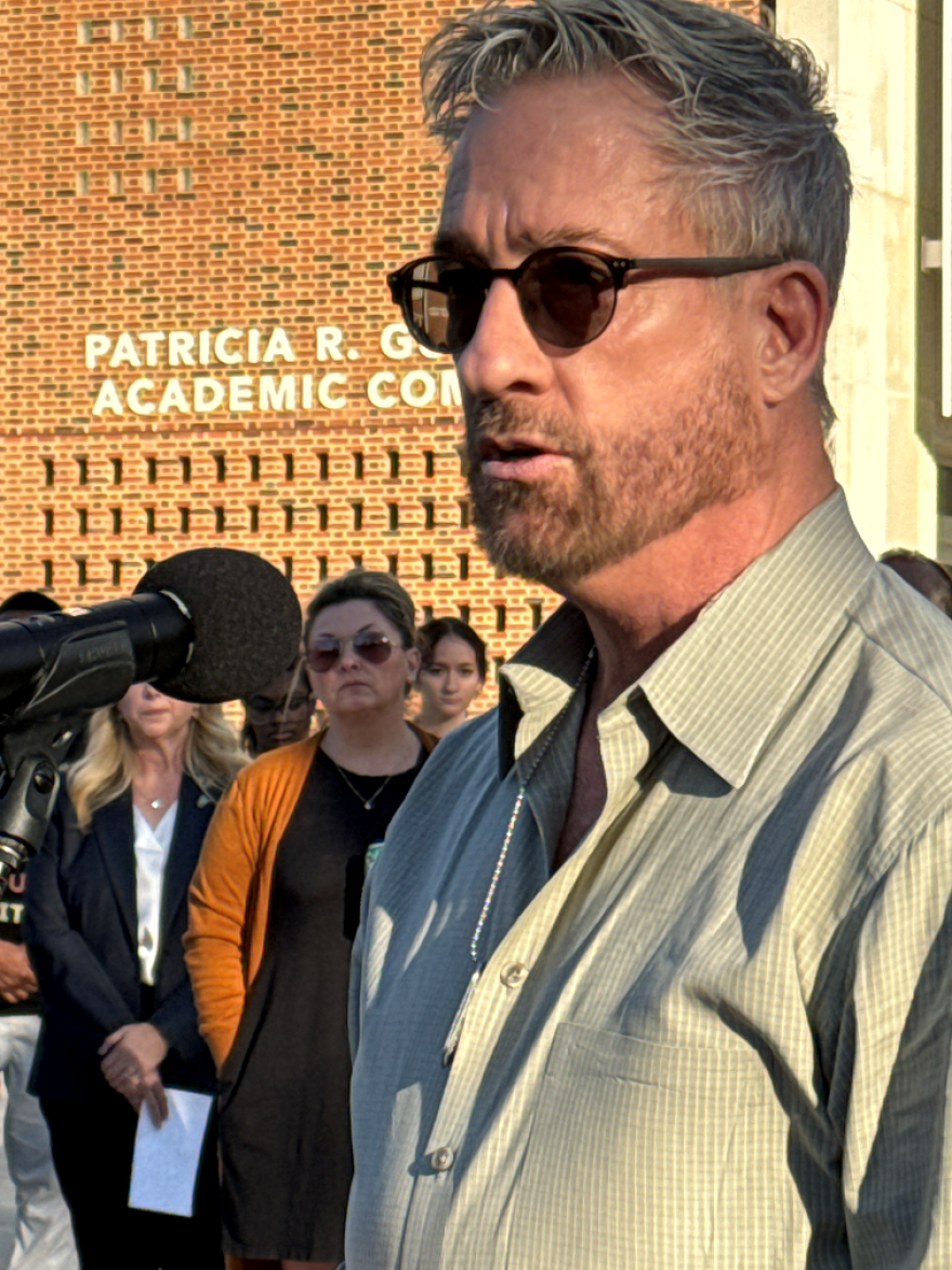Mark Delancey, Executive Director of PFLAG at SU Vigil