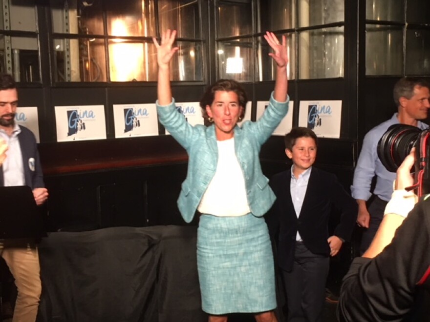 Raimondo hailed her victory as a referendum on her approach as governor