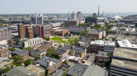 A view of Downtown Bridgeport, Conn. looking Southeast towards the East Side neighborhood on Wednesday, July 26, 2023.