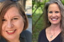 Side-by-side photos of the two Rockford educators featured on the episode: Ellen Austin and Anne O'Keefe. The photos are both straight-on shots of the two women smiling.