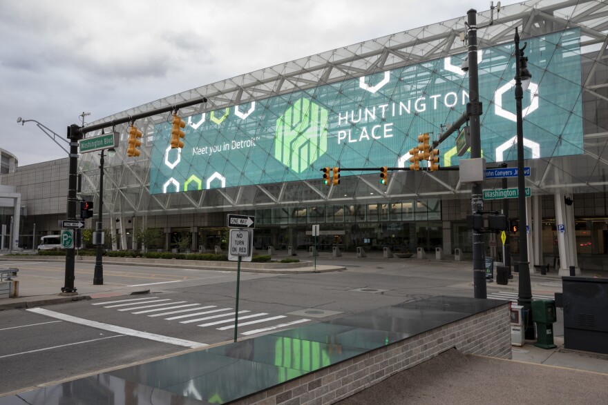 Huntington Place in Detroit, formerly known as the TCF Center, was where absentee ballot counting took place in November 2020.